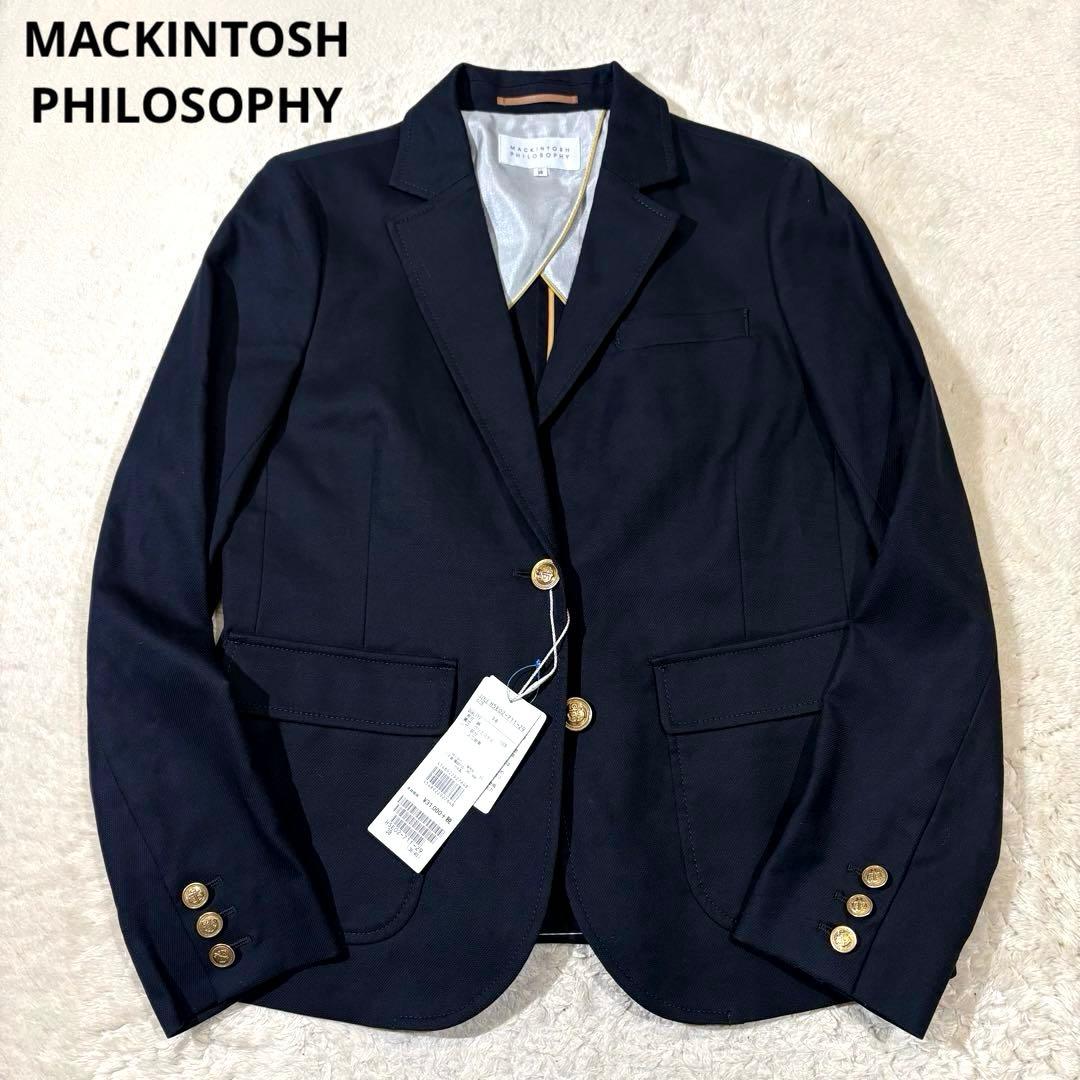 《未使用タグ付》MACKINTOSH PHILOSOPHY 金ボタン紺ブレザー