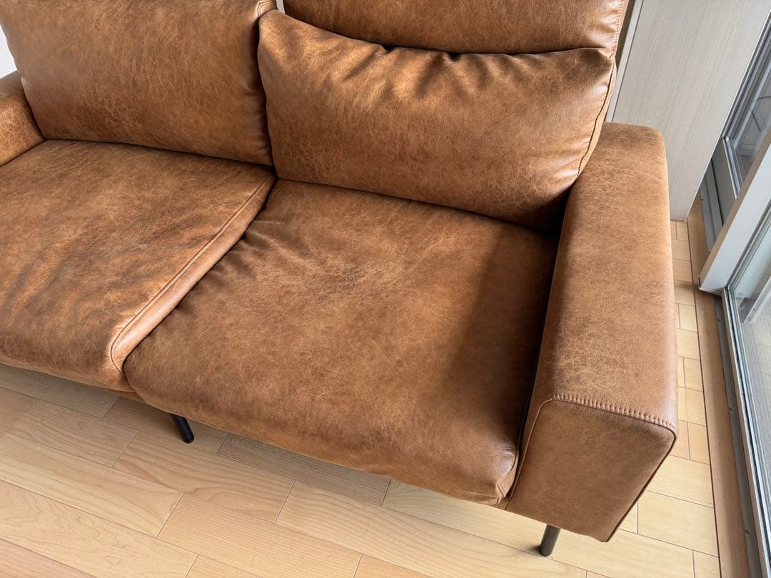 クラッシュゲート　プルート2.5人掛け　スーパーレザーテックス