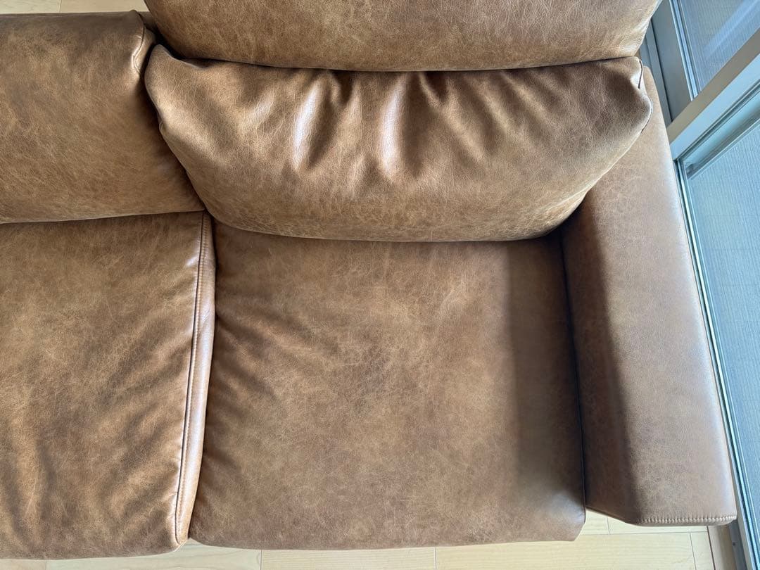 クラッシュゲート　プルート2.5人掛け　スーパーレザーテックス