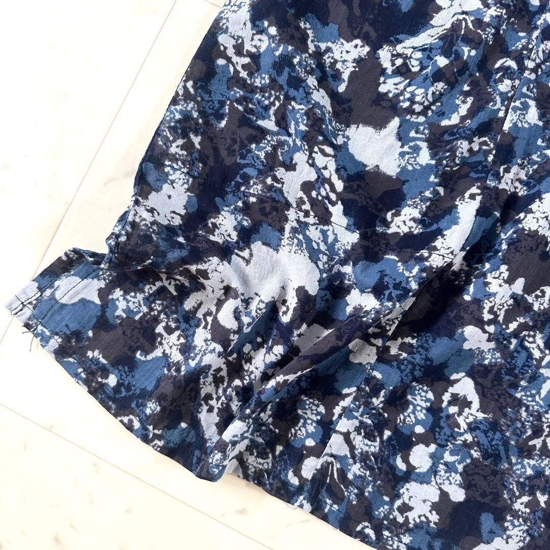 極美品♪プランテーション ペインティング総柄 チュニック ゆったり ワンピース