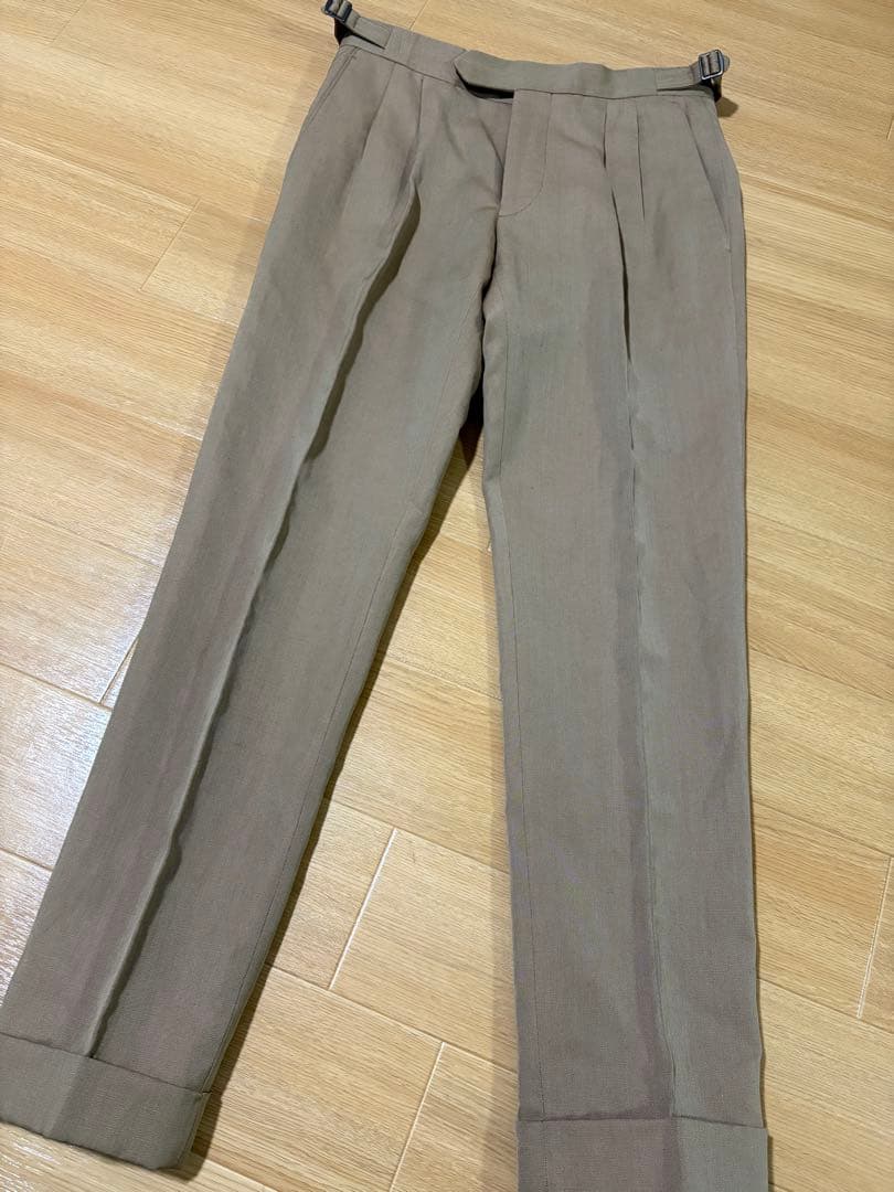 未使用に近い　ビームスF別注　ジェルマーノ　ソラーロ生地　グルカパンツ　42