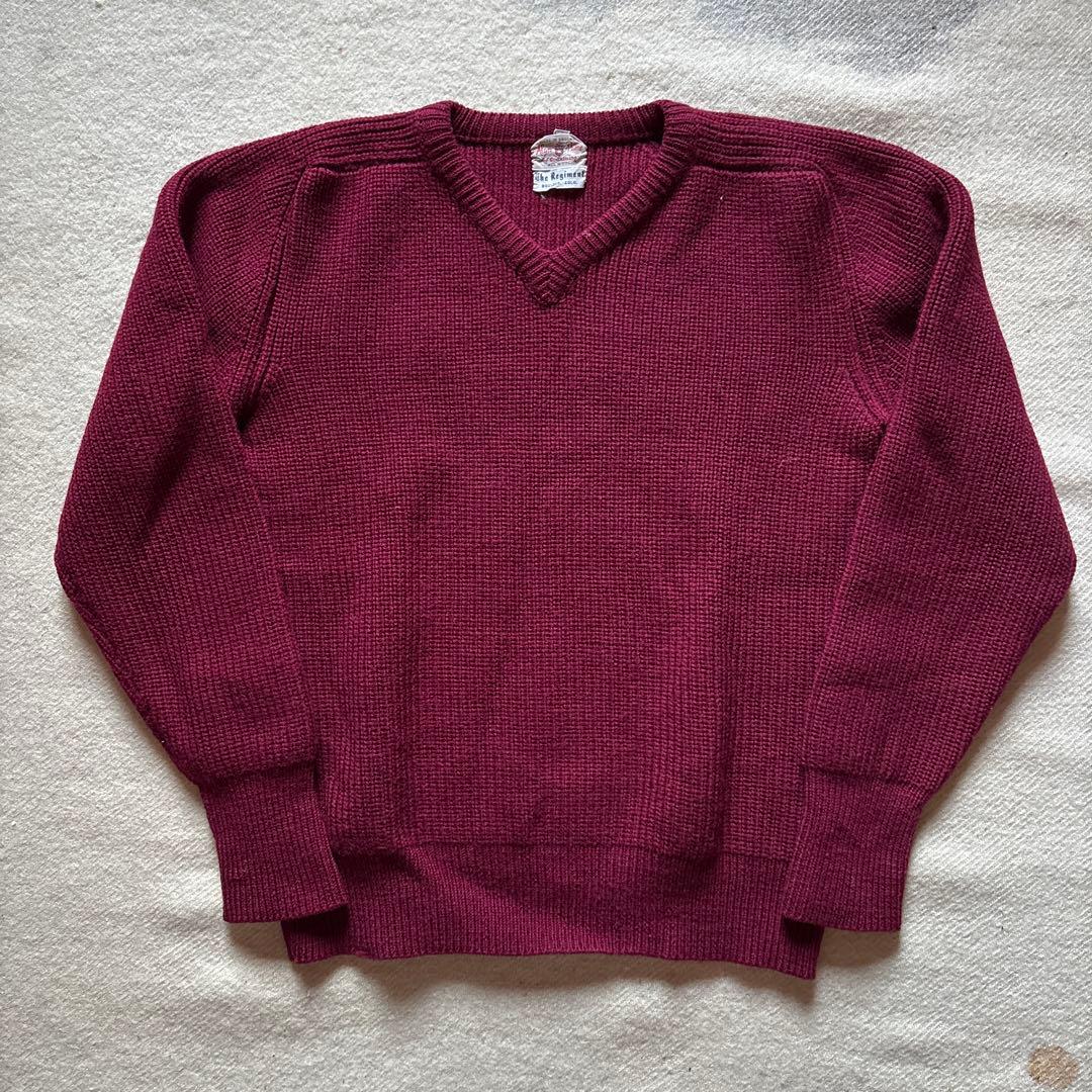 【専用】60s ニットセーター Ｖネック イングランド製 厚手