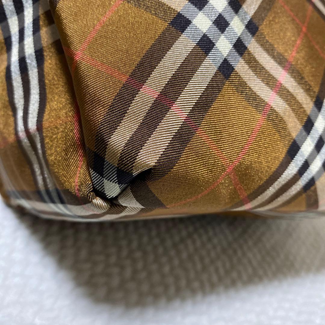 未使用 Burberry バーバリーブルーレーベル ノバチェック ハンドバッグ