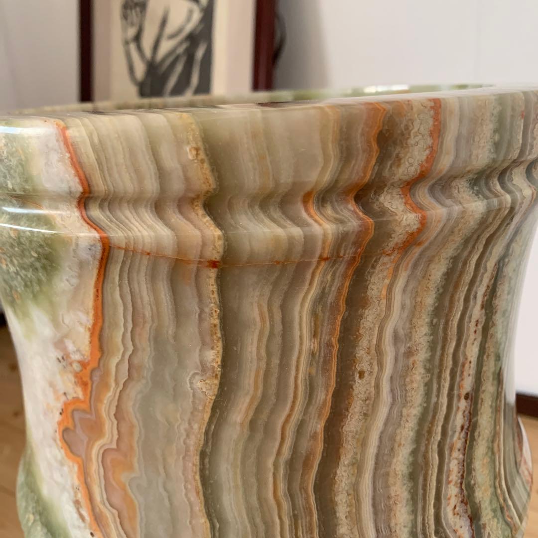 大理石　傘立て　オニキス　瑪瑙