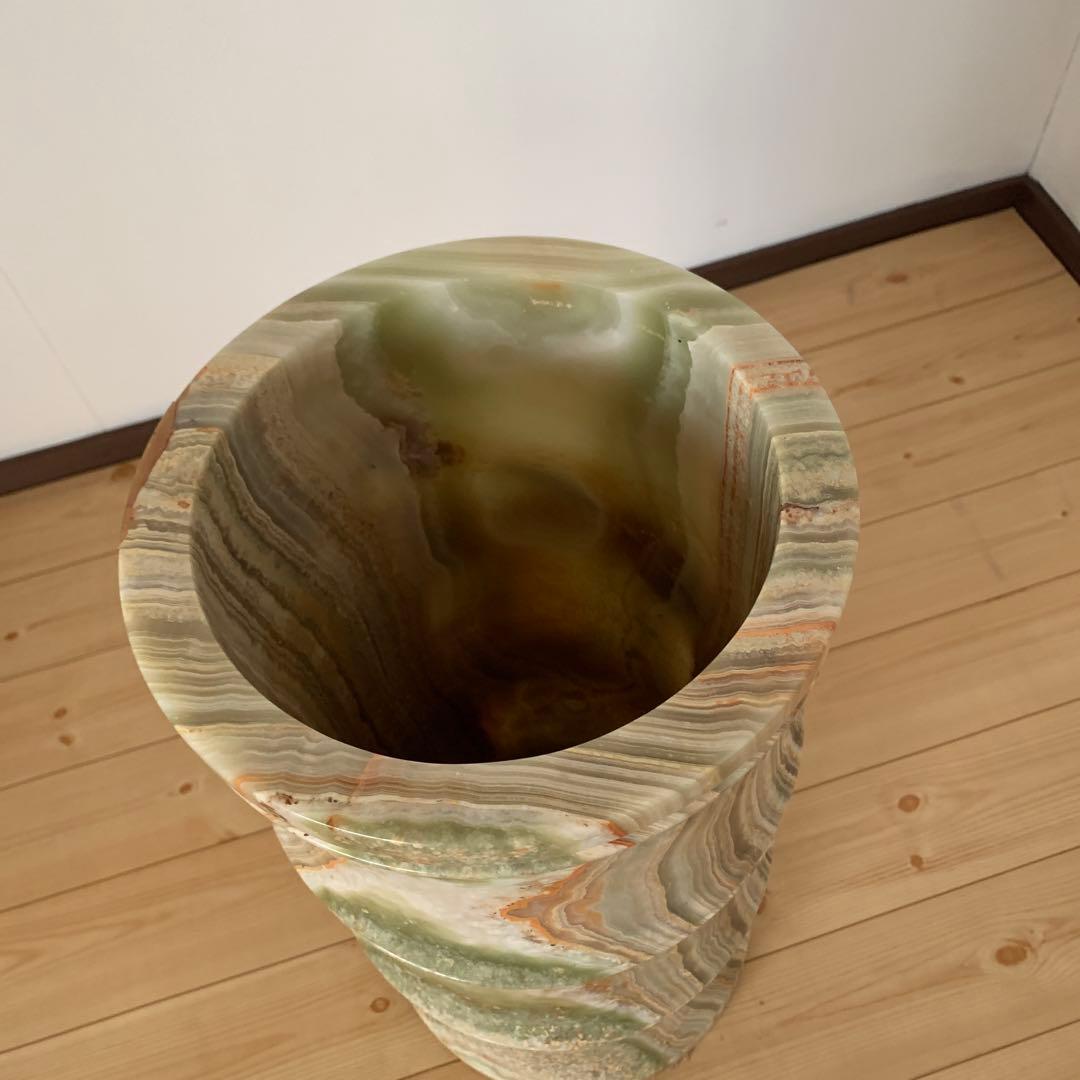 大理石　傘立て　オニキス　瑪瑙