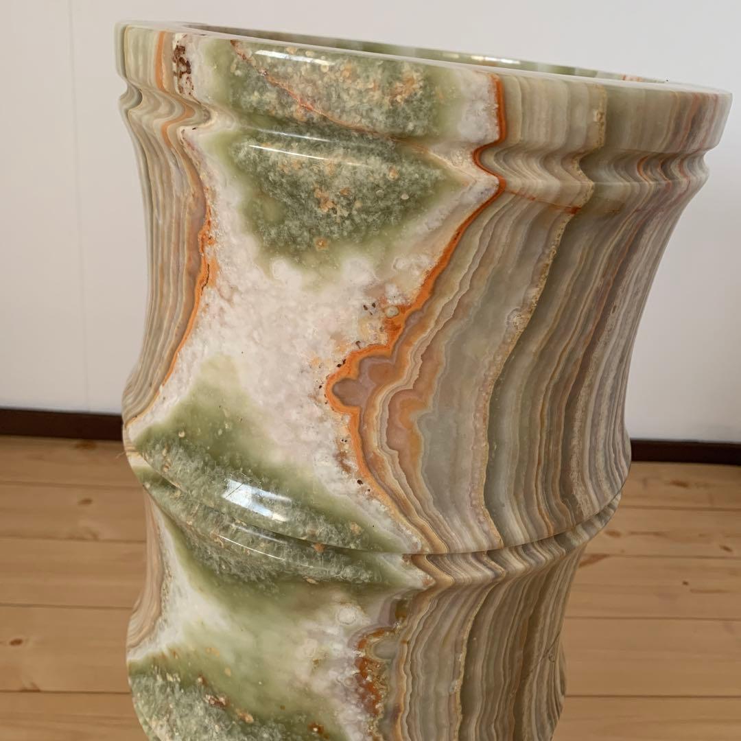 大理石　傘立て　オニキス　瑪瑙