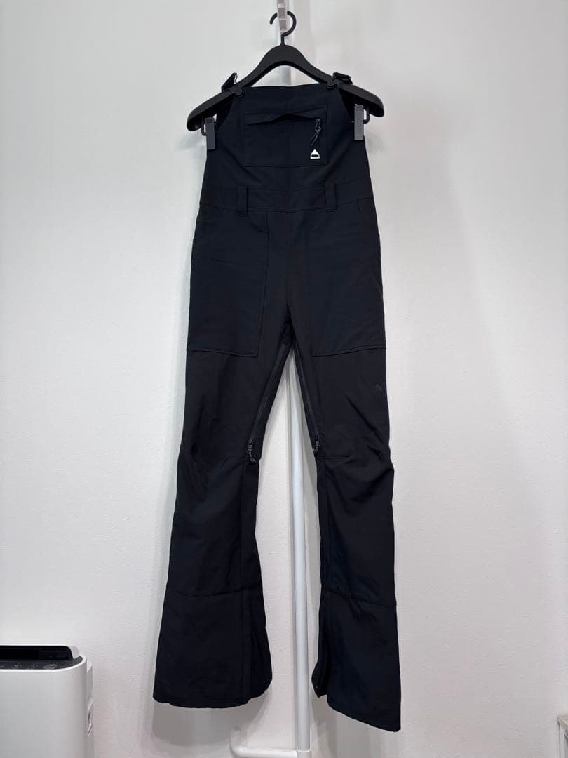 BURTON ブラック スノーボードオーバーオール XS