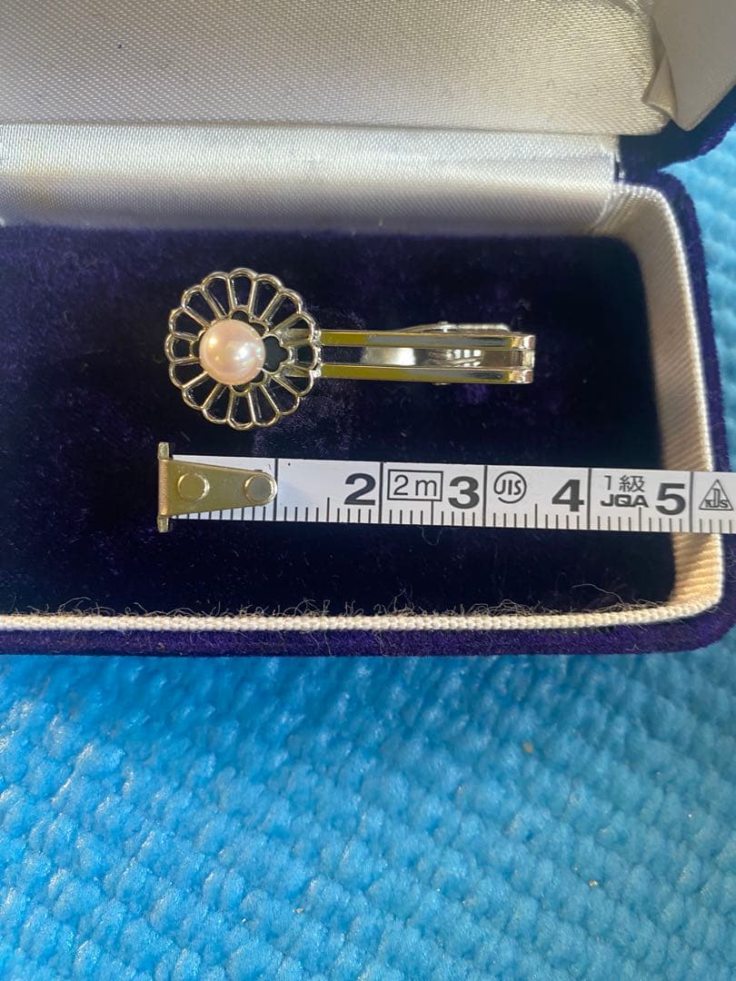 伊勢神宮　銀製 ネクタイピン パール付き