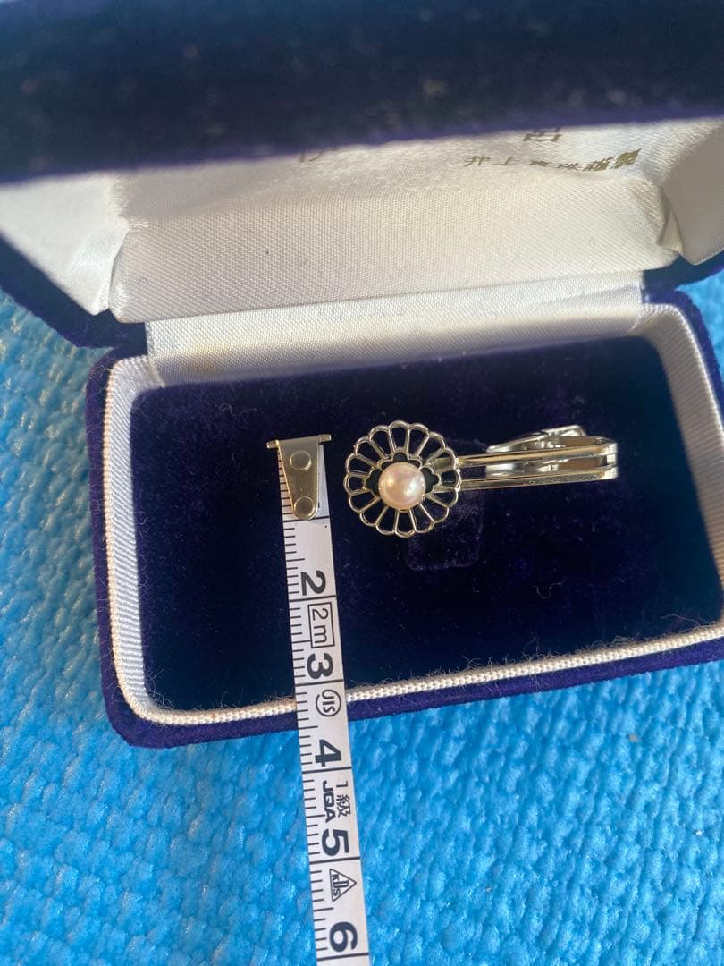 伊勢神宮　銀製 ネクタイピン パール付き