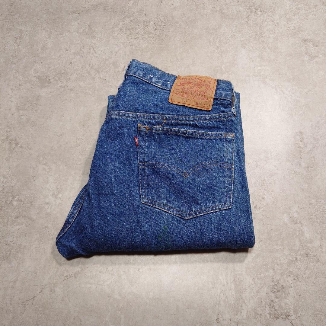 80s Levi's 501 USA製 ハチマル 内股シングル 濃紺 W36