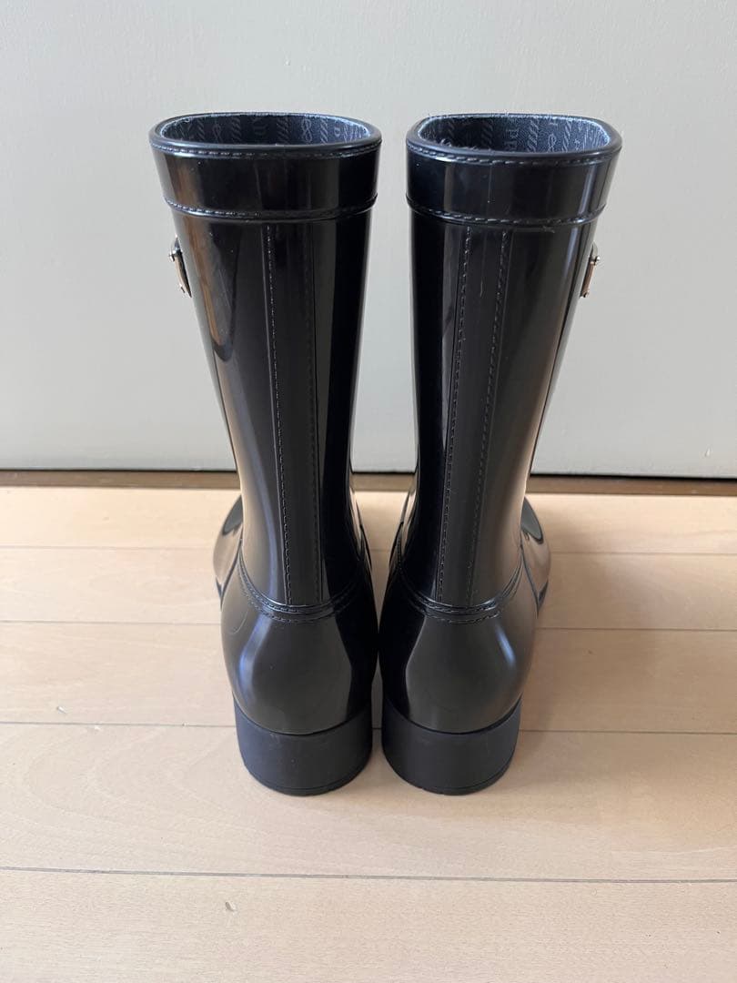 PRADA ブラック レインブーツ
