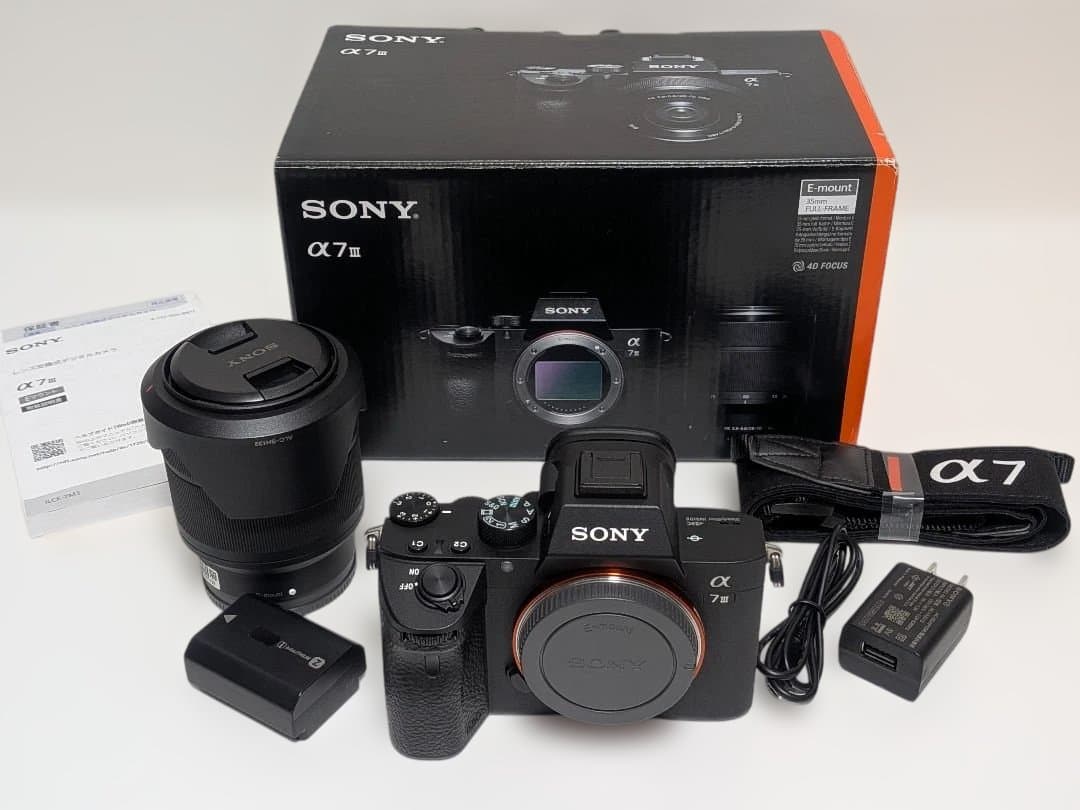 【美品・S数4500回】SONY α7IIIズームレンズキットILCE-7M3K