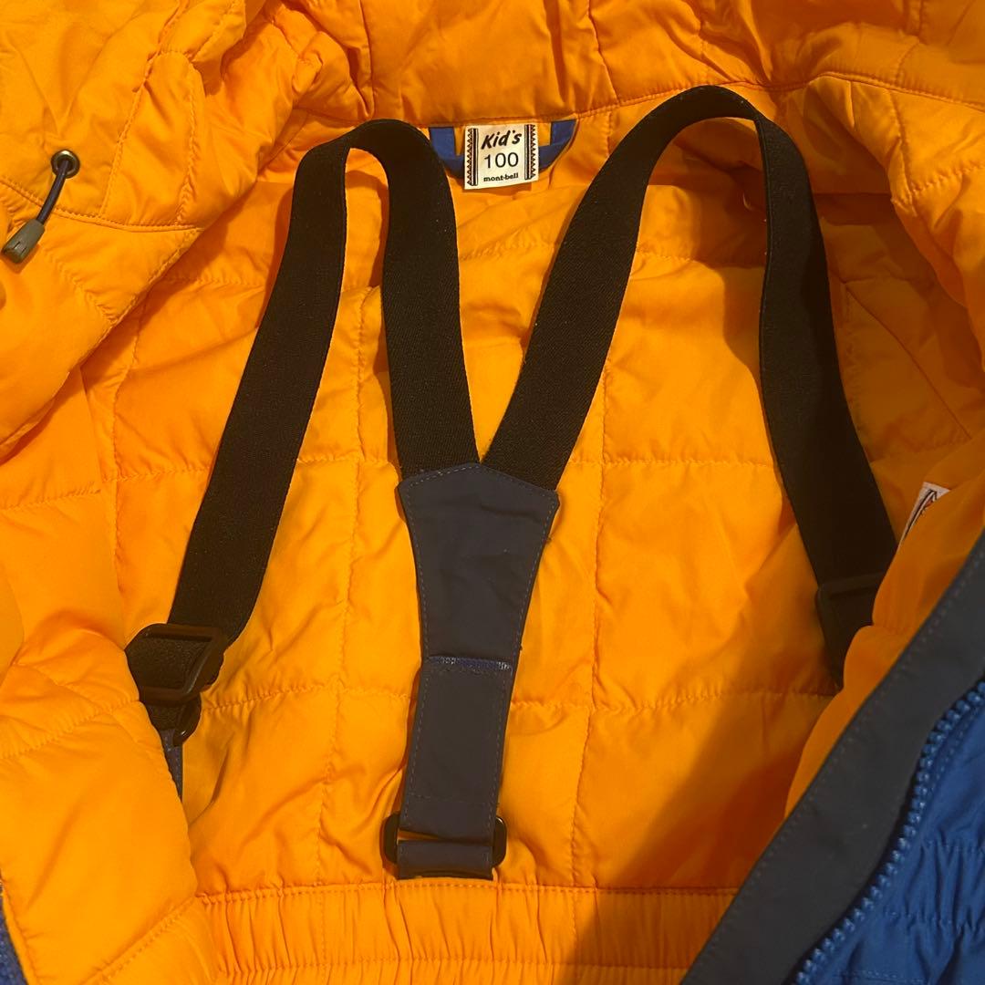 【値下げしました】mont-bell パウダーオーバーオール 100cm