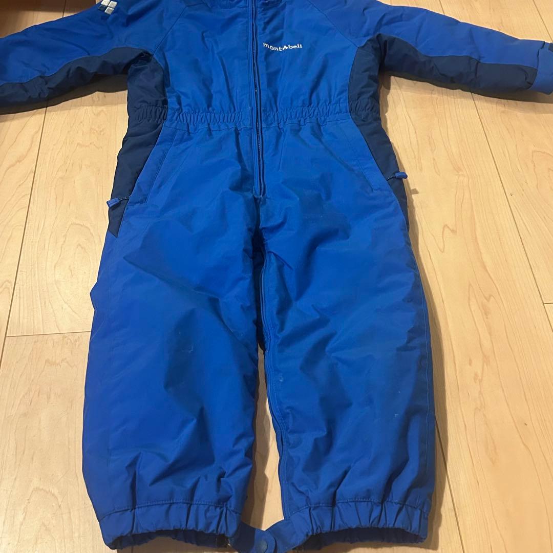 【値下げしました】mont-bell パウダーオーバーオール 100cm