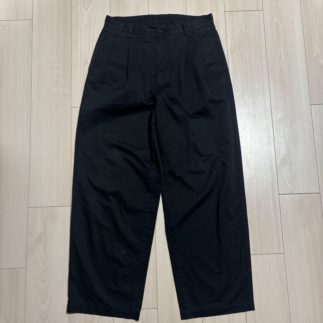 A.PRESSE Chino Trousersブラック アプレッセ　チノパン