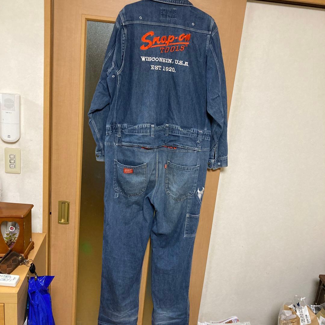 Snap-on デニムオーバーオール
