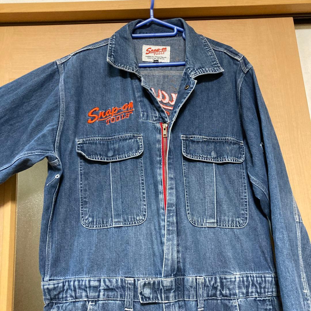 Snap-on デニムオーバーオール