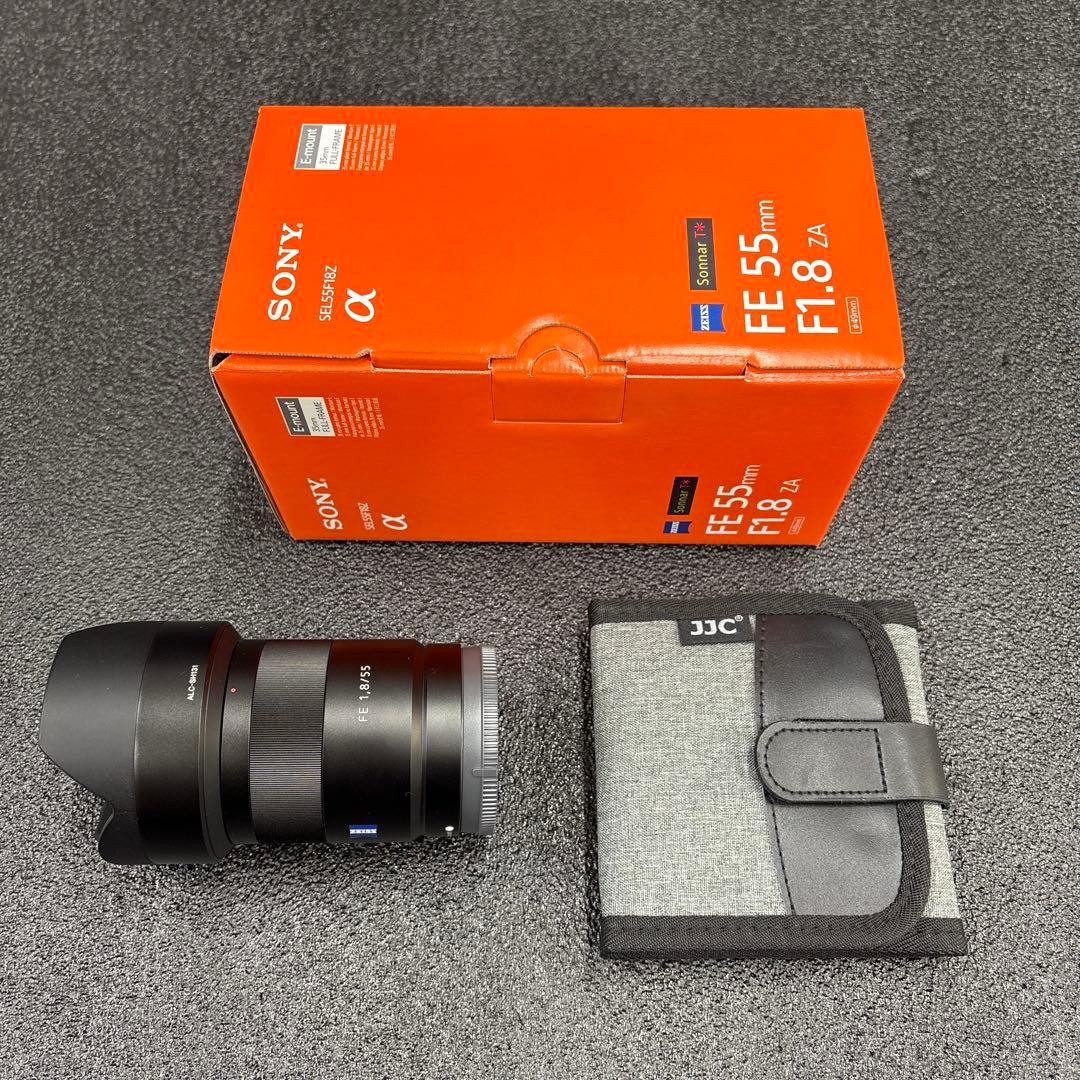 SONY T*FE55mm F1.8 ZA レンズ レンズフィルター3種類付き