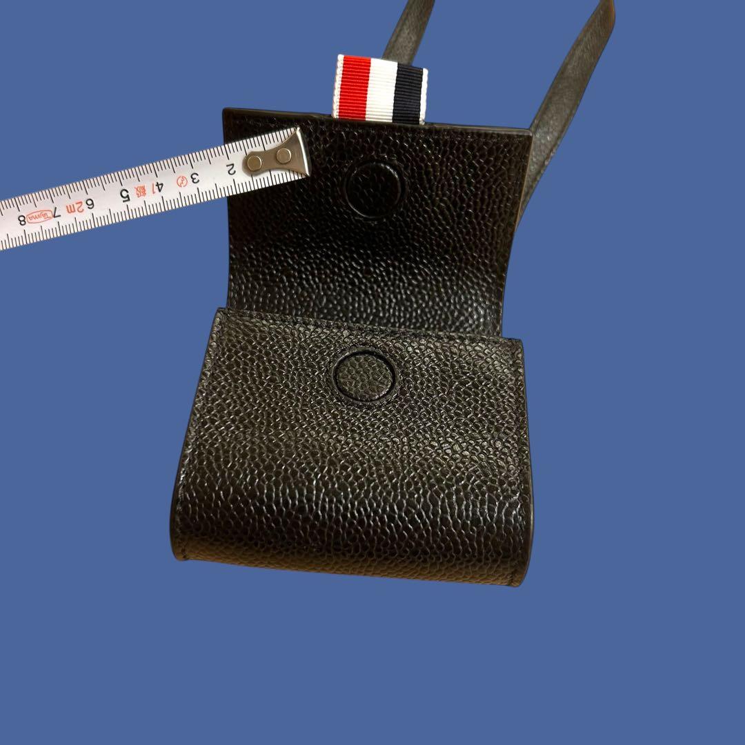 ★新品未使用★ THOM BROWNE トリコロール レザー ショルダーポーチ