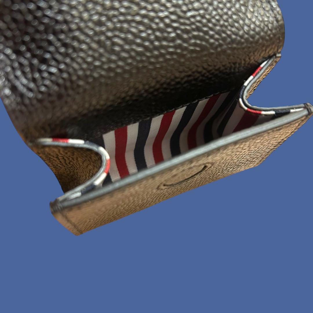 ★新品未使用★ THOM BROWNE トリコロール レザー ショルダーポーチ