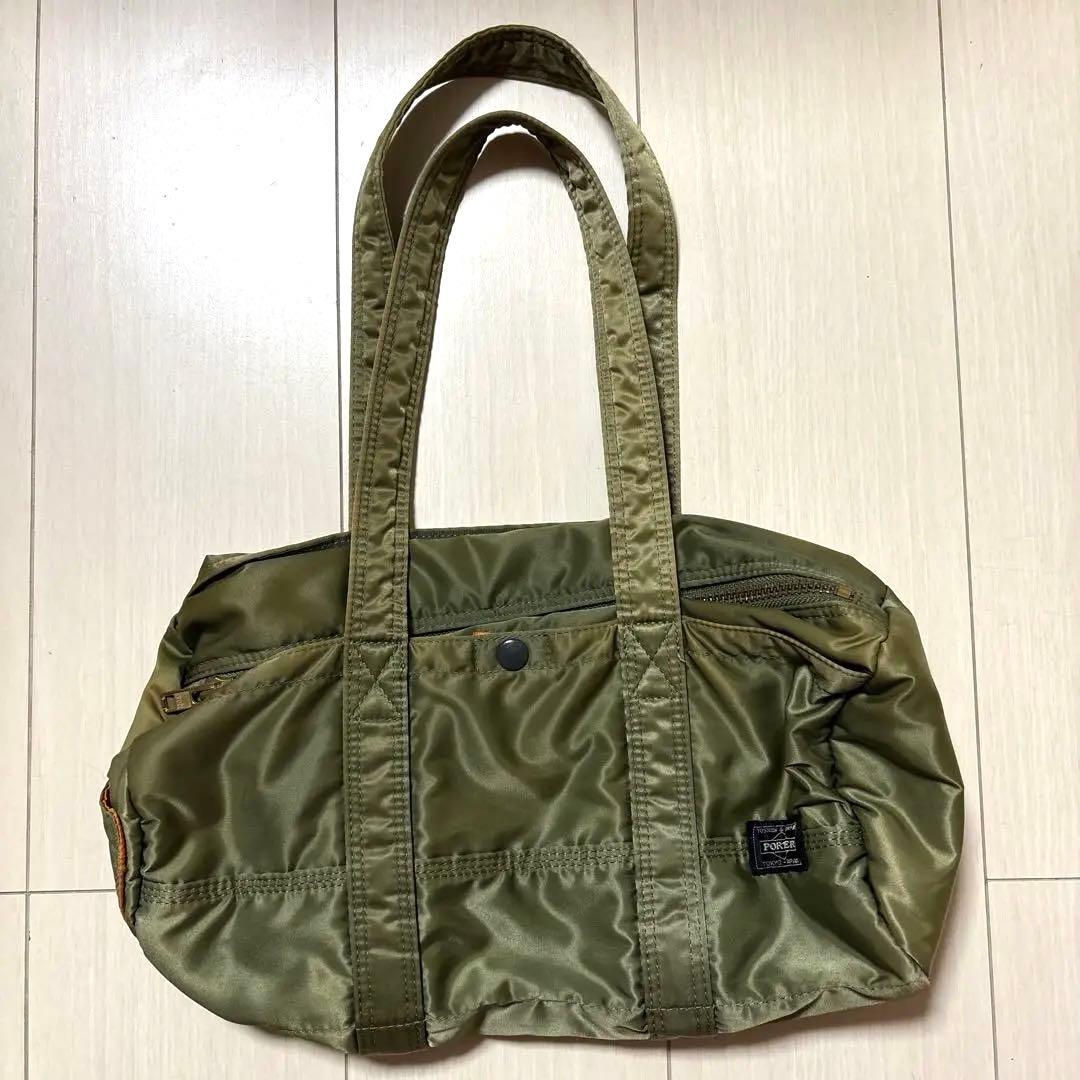 PORTER タンカー セージグリーン ミニボストン L