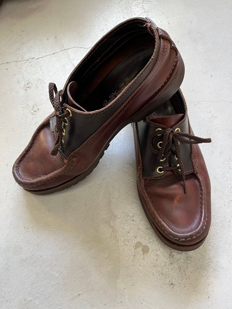 ラッセルモカシン8 ロフトマン別注レザー デッキシューズ