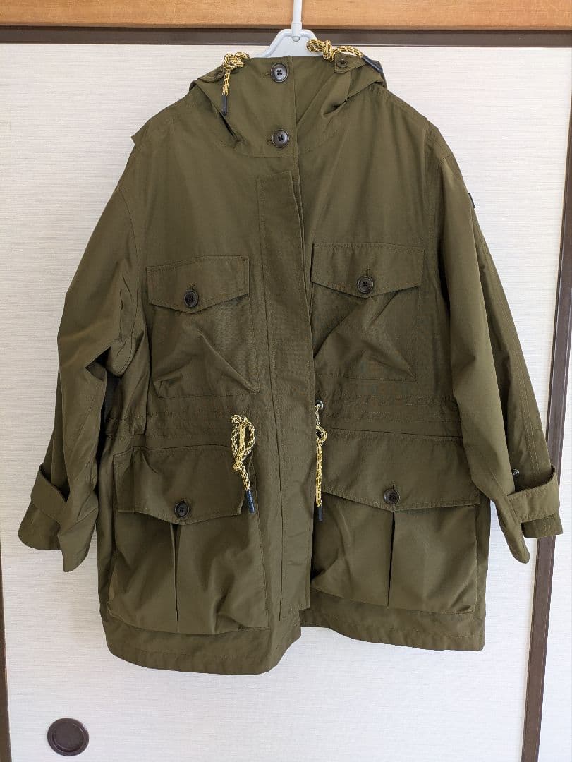 AIGLE フード付きモッズコート 38サイズ オリーブ