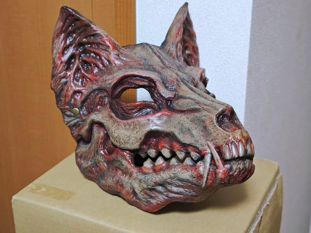 【inom】 骸狐 マスク 仮面 お面 コスプレ 大衆SHOCK堂 狐