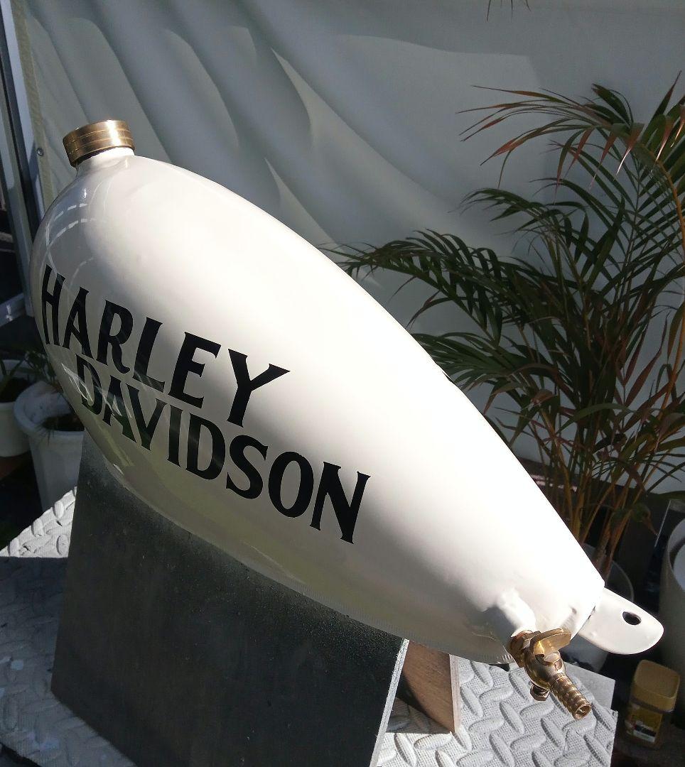 HARLEY DAVIDSON タンク ホワイト ナロー　チョッパー　カスタム