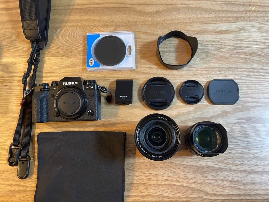 富士フイルムXT-4 XF16-80 f4 XF35 f1.4 セット