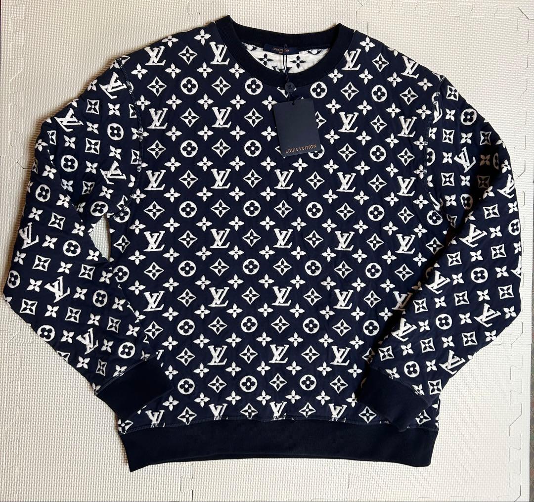 【新品タグ付き】ルイヴィトン モノグラム ジャガード スウェット　Lサイズ