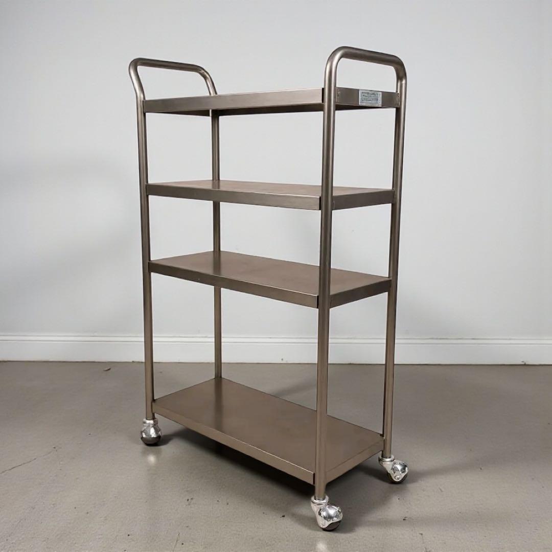 ステンレスワゴン キッチンワゴン ツールワゴン 4輪キャスター インダストリアル