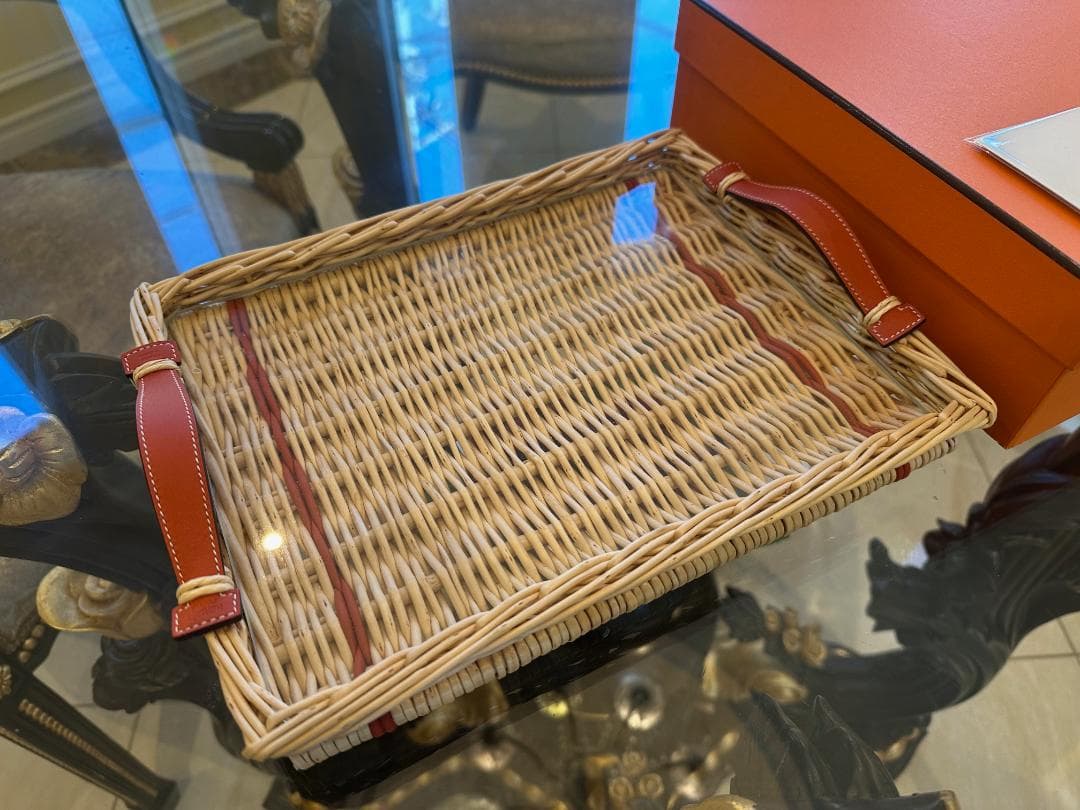 ◆エルメス HERMES レクタンギュラートレー＜オズレ＞ 定価23.1万円◆