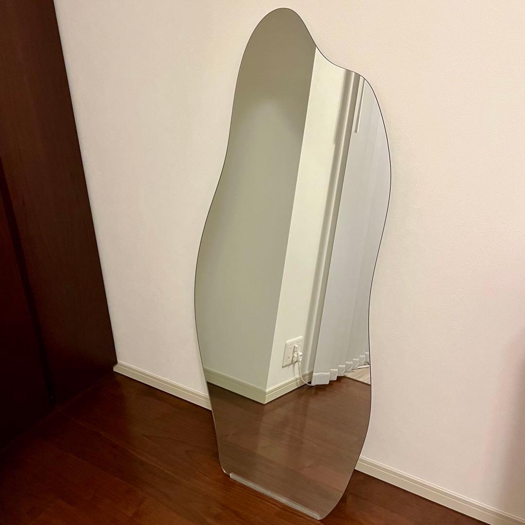 little rooms モダンカーブスタンドミラー 姿見 全身