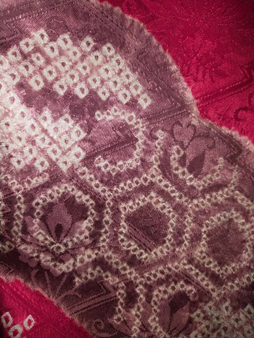 売約済み【WA-Modern】★★正絹　桶絞り　京友禅　振袖単品★★