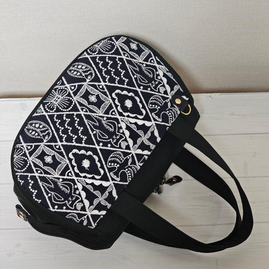 s.ぽってりボストンL シンフォニー ネイビー ミナペルホネン 訳あり品