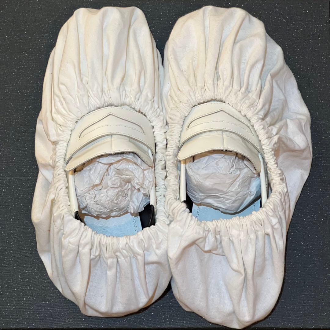 Maison Margiela ホワイトレザー トゥデザイン ローファー