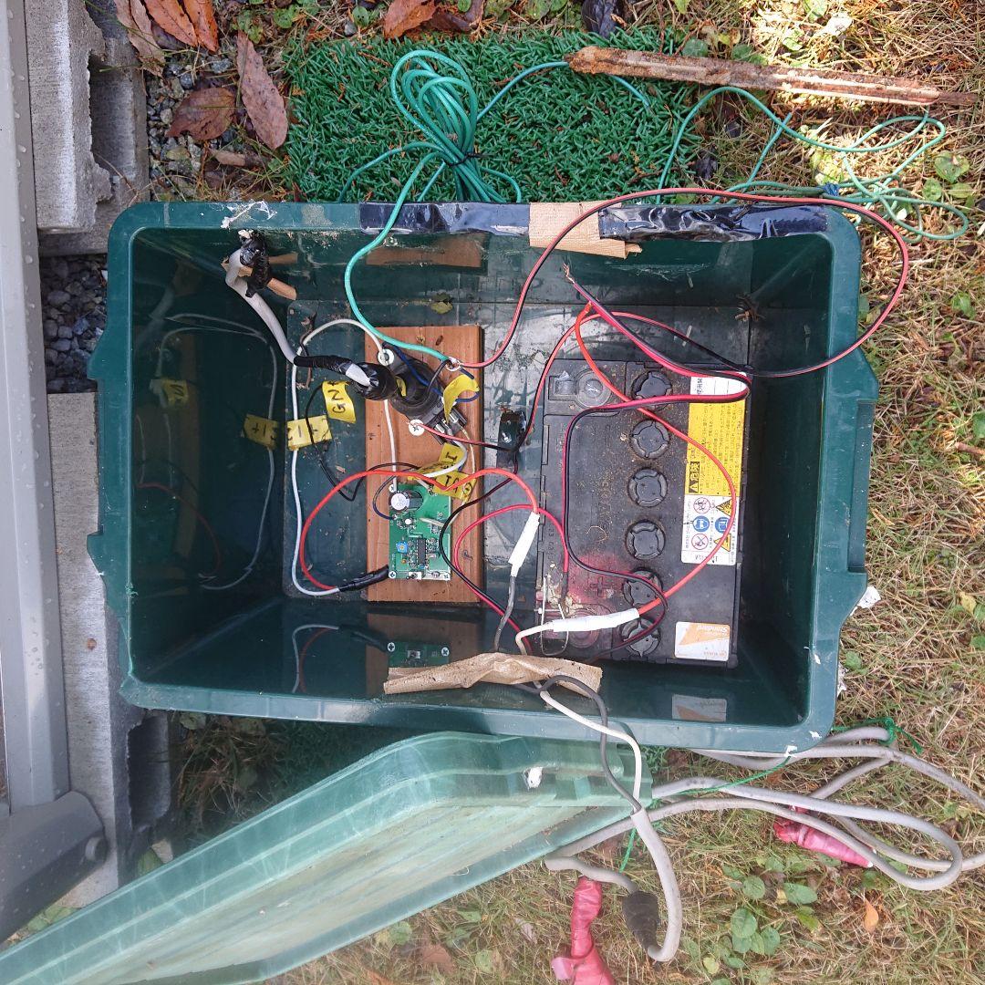 電気柵高圧発生装置プラボックス入り市販制御基板組立品