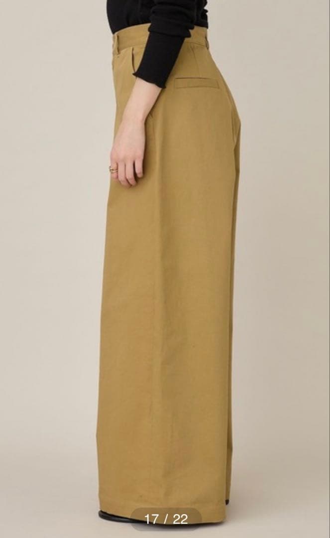 Curensology カレンソロジー ＜&RC＞ワイドルーズチノパンツ 36