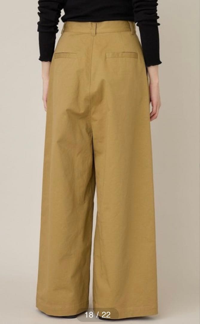 Curensology カレンソロジー ＜&RC＞ワイドルーズチノパンツ 36