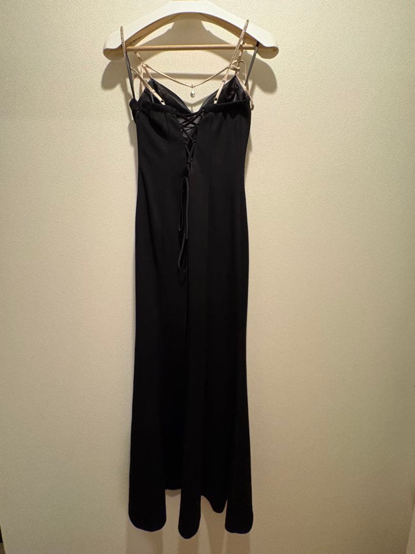 Glossy/グロッシー ラグジュアリーストラップ/サイドスリット/ロングドレ