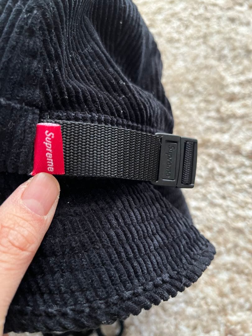 SUPREME Stone  コーデュロイ バケットハット 黒