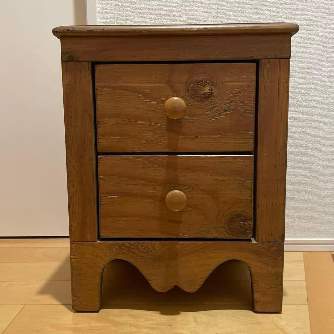 アンティーク カントリー チェスト サイドテーブル コンソール