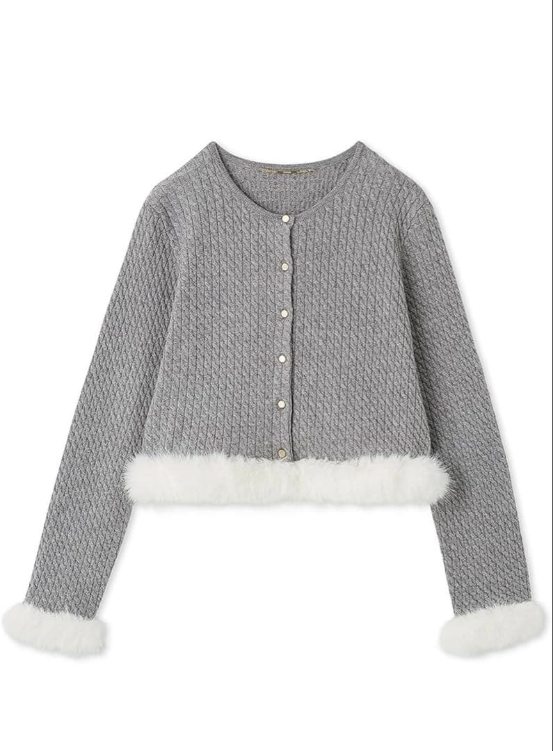 Y*u様 CELFORD ケーブルニットファーカーデ 24AW 美品