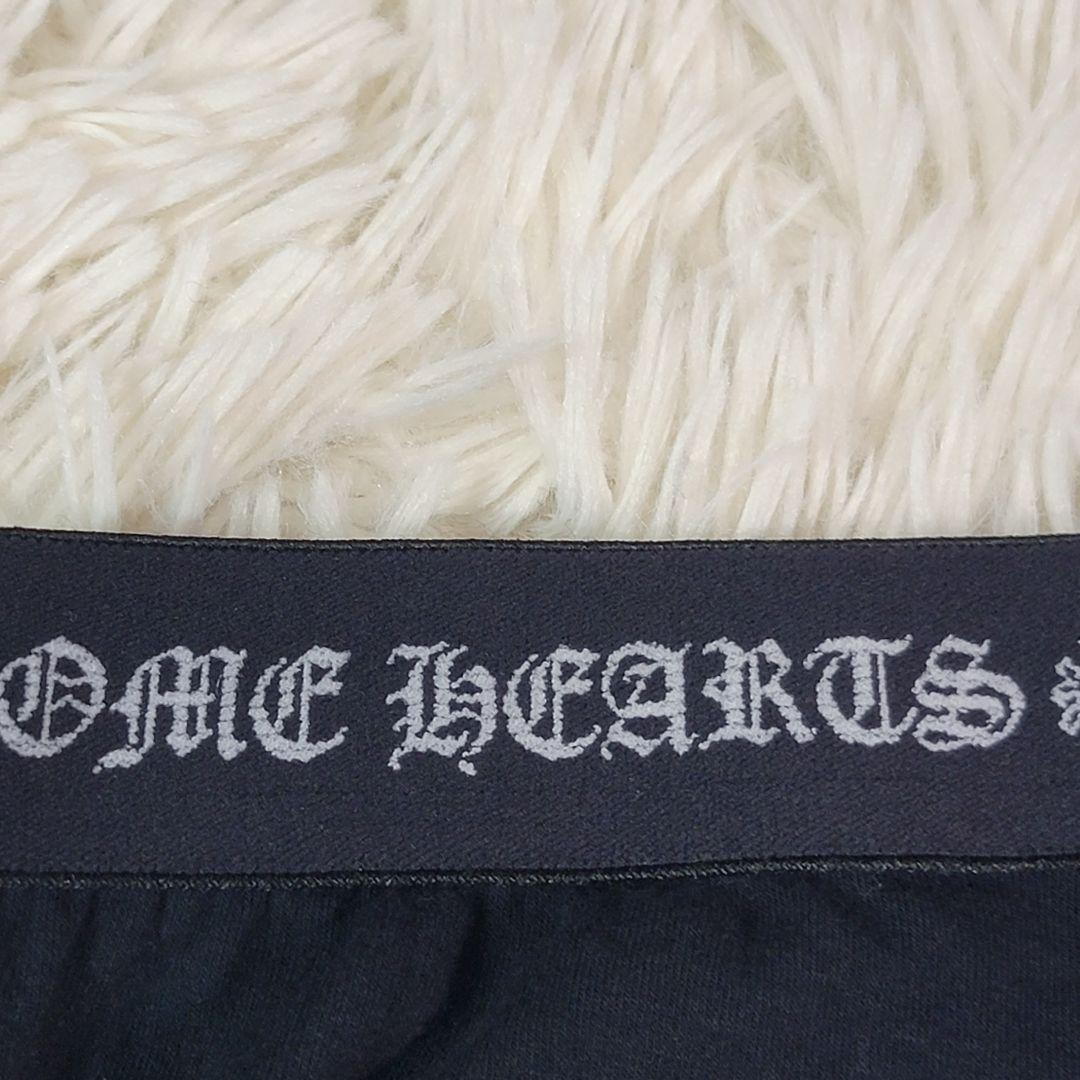 CHROME HEARTS レギンス ポリウレタン 伸縮性 ロゴプリント 黒 M