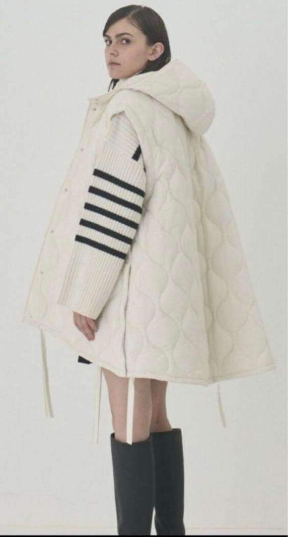 ジャケット・アウター LE CIEL BLEU 2way Padded Cocoon Coat