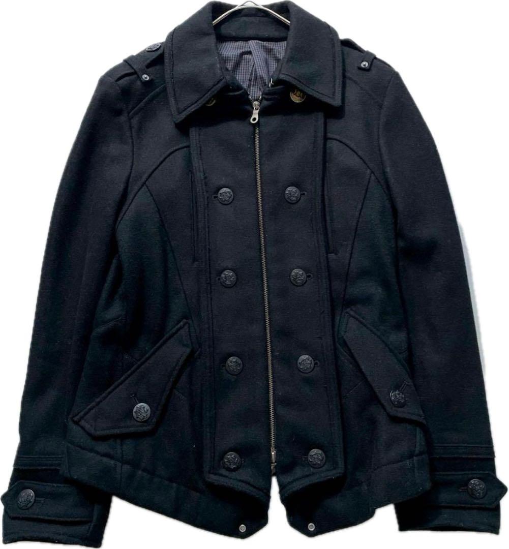 PPFM　金ボタン ナポレオンジャケット pコート y2k ブラック S