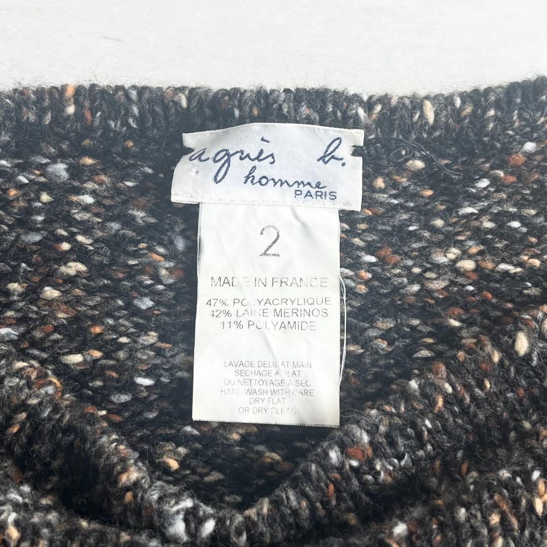 アニエスベーオム 1980年代製 メランジニットセーター ニット