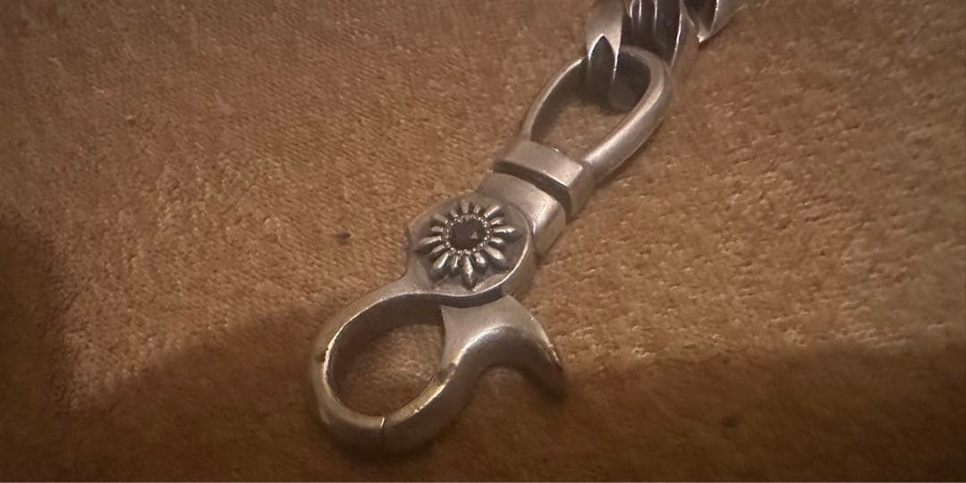 BACKLASH ブラックレザー ウォレットチェーン