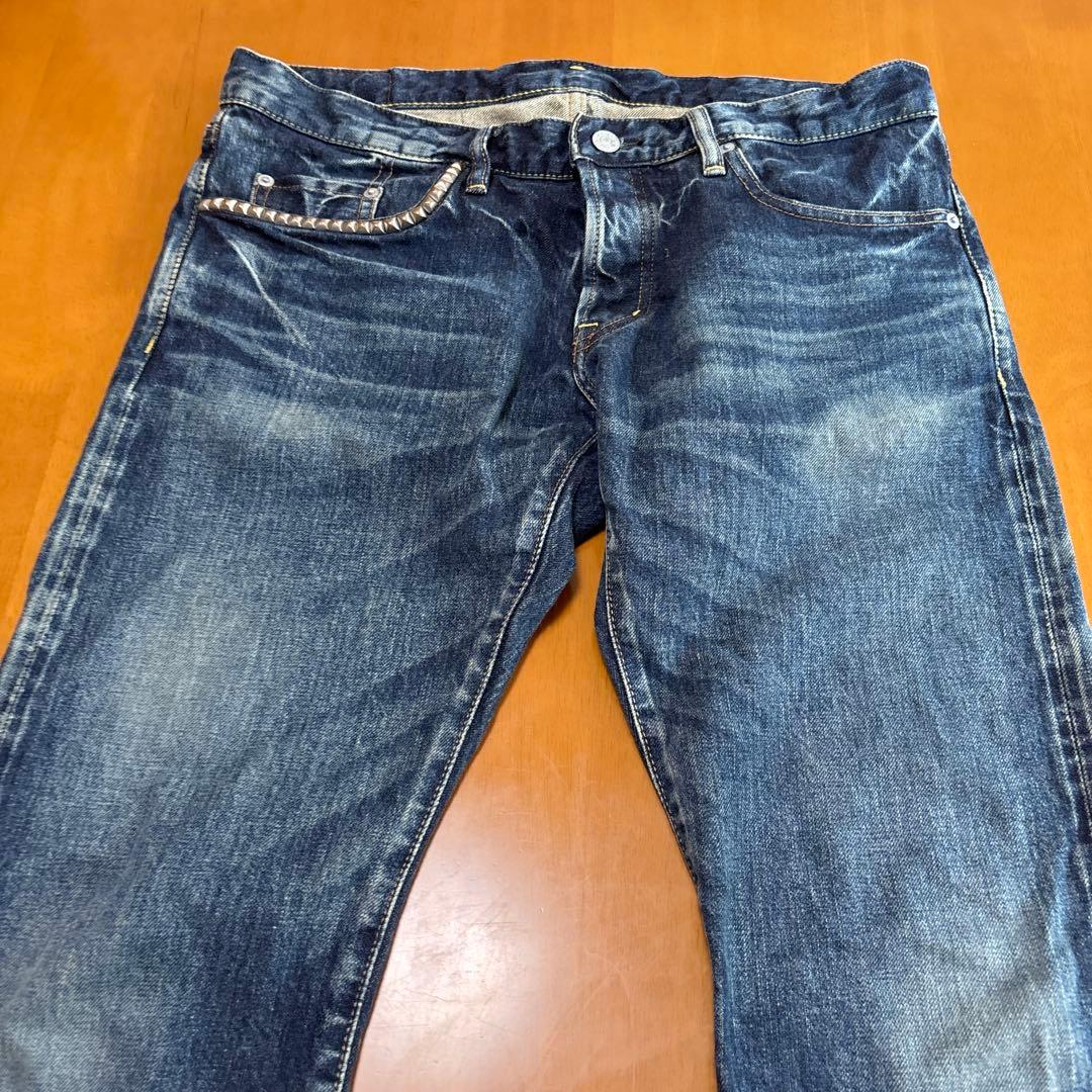 HYSTERIC GLAMOUR W34 インディゴスキニー　ダメージジーンズ